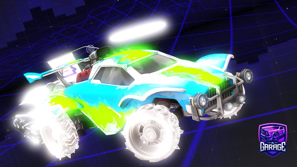 A Rocket League car design from Muxxyfy