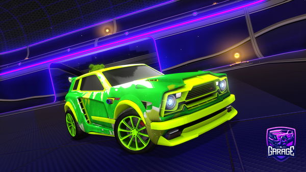 A Rocket League car design from CleanBadger808