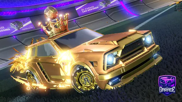 A Rocket League car design from im_king_kota_