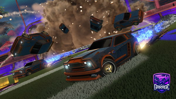 A Rocket League car design from Hybrid8