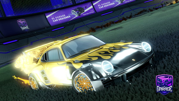 A Rocket League car design from CarneirooU