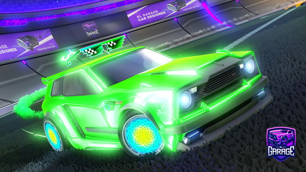 A Rocket League car design from Triangle_2022