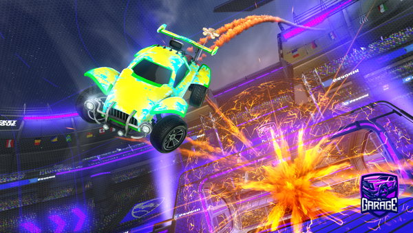 A Rocket League car design from FieryPrinsloo