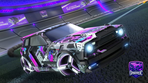 A Rocket League car design from hellodarcy