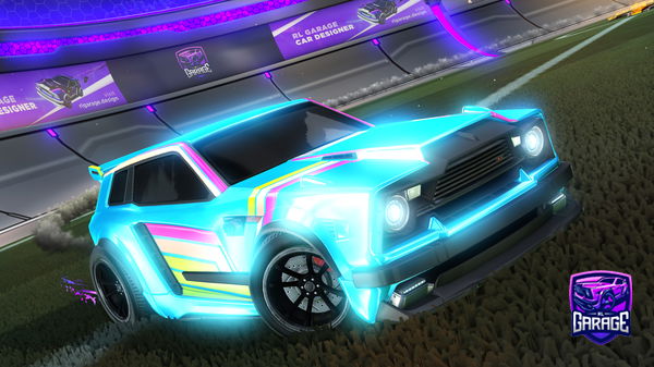 A Rocket League car design from Huvz