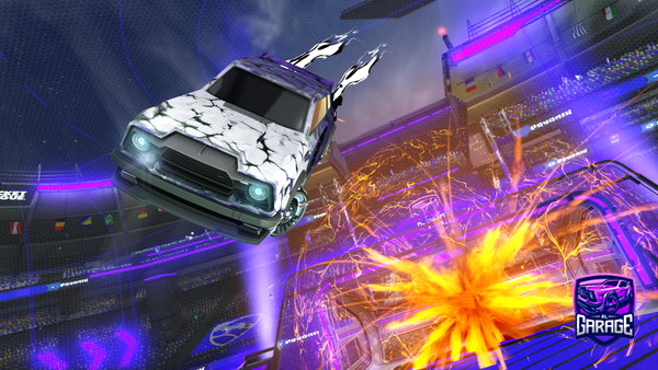A Rocket League car design from DanoobJ