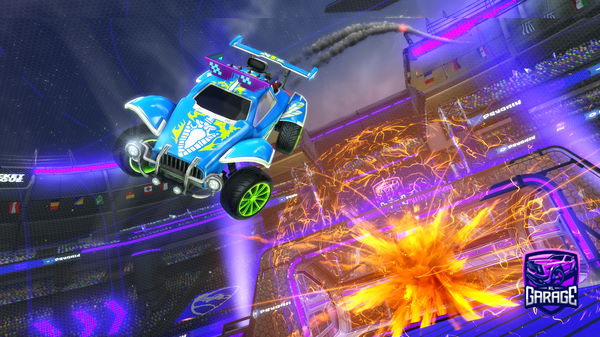 A Rocket League car design from mccheeshborgrmcmuff