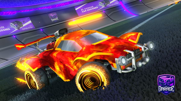 A Rocket League car design from Nitrox17