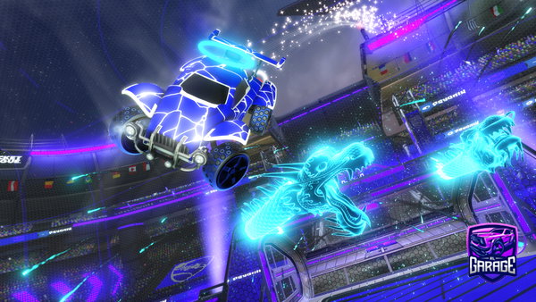 A Rocket League car design from SkyShadox