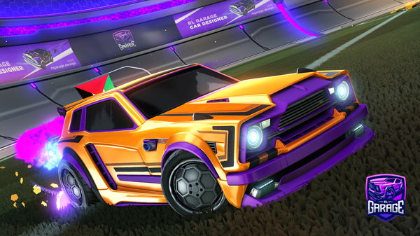 A Rocket League car design from LOLUDED