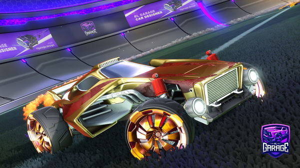 A Rocket League car design from wlh15b