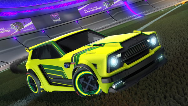 A Rocket League car design from -Fl1NT-