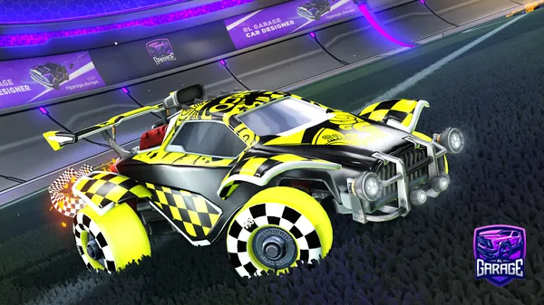 A Rocket League car design from stova