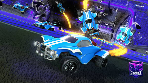 A Rocket League car design from NessCaffee