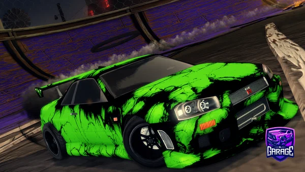 A Rocket League car design from Weaky_