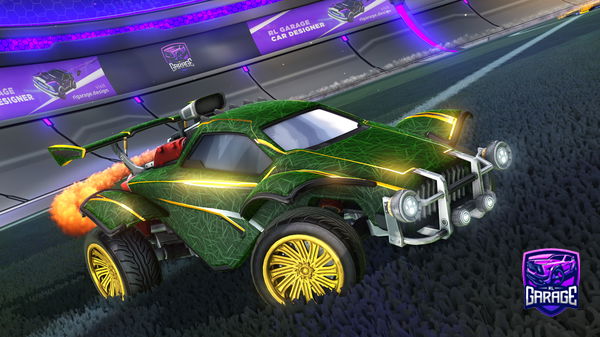 A Rocket League car design from VERTEX-210