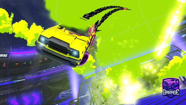 A Rocket League car design from LaFLAMES