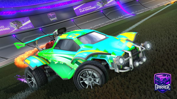 A Rocket League car design from Gurrrrrra07