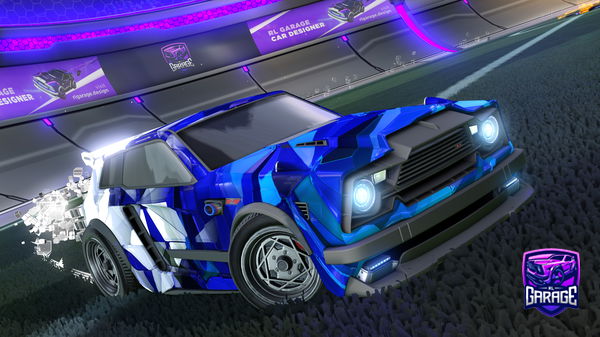 A Rocket League car design from Fraftyxd