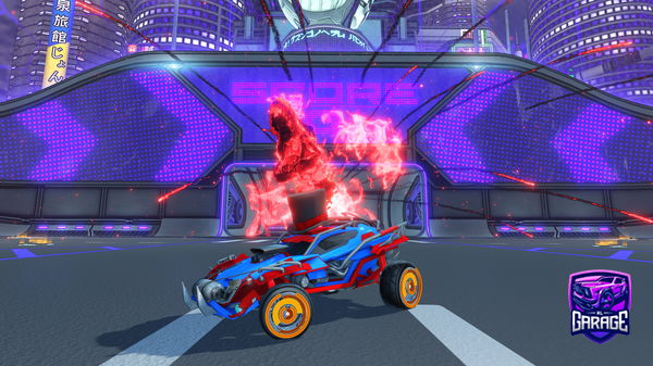 A Rocket League car design from roach138