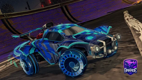 A Rocket League car design from -Mouni-