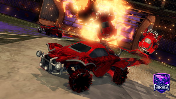 A Rocket League car design from DiskFX