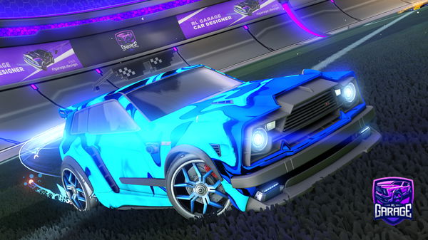 A Rocket League car design from Din8170