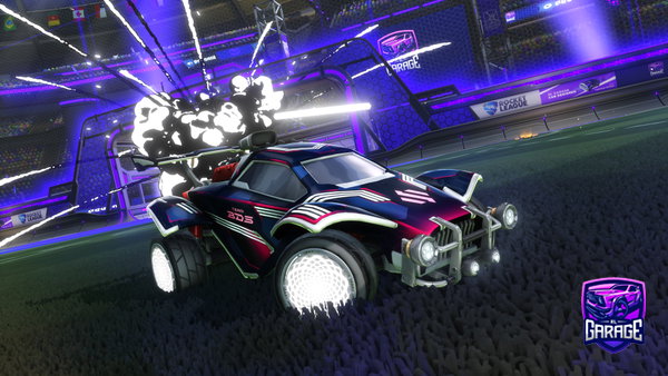 A Rocket League car design from thecarras005