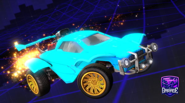 A Rocket League car design from Comet_NL