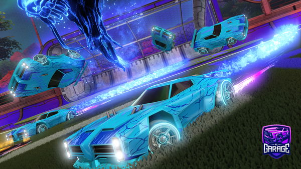 A Rocket League car design from Shark_alves