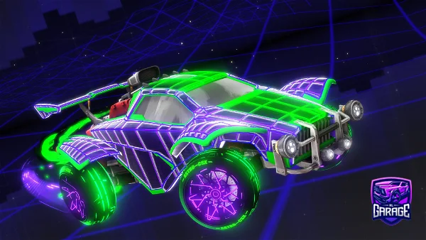 A Rocket League car design from SourFrog970