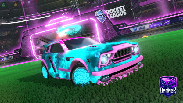 A Rocket League car design from COMECOMEbr
