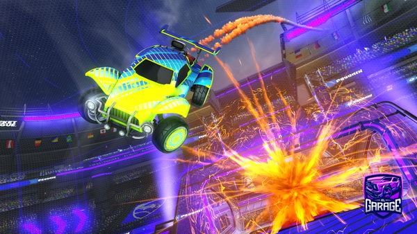 A Rocket League car design from Pitt999