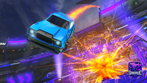 A Rocket League car design from Hudsonite