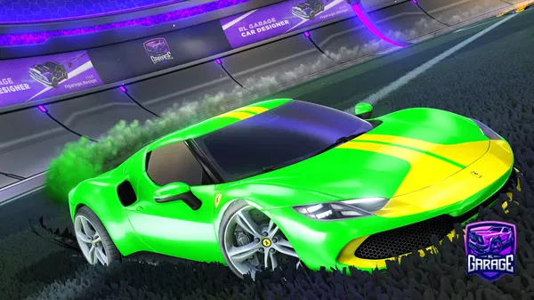 A Rocket League car design from GoBlitzy
