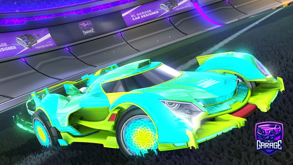 A Rocket League car design from Synxty