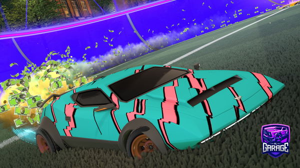 A Rocket League car design from Red-fadedpollo