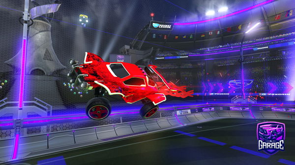 A Rocket League car design from Wesok