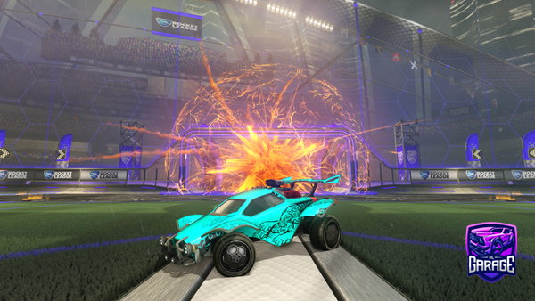A Rocket League car design from Jetpackfox