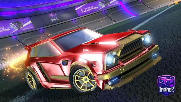 A Rocket League car design from Vaddi