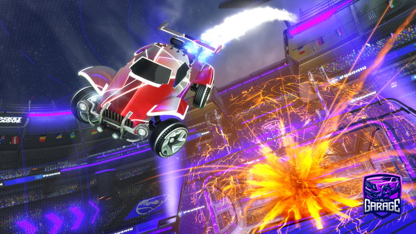 A Rocket League car design from Rl_flamingo