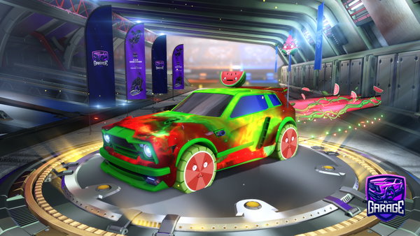 A Rocket League car design from Roachey