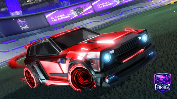 A Rocket League car design from VantablackF