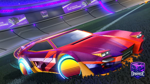 A Rocket League car design from Owl674