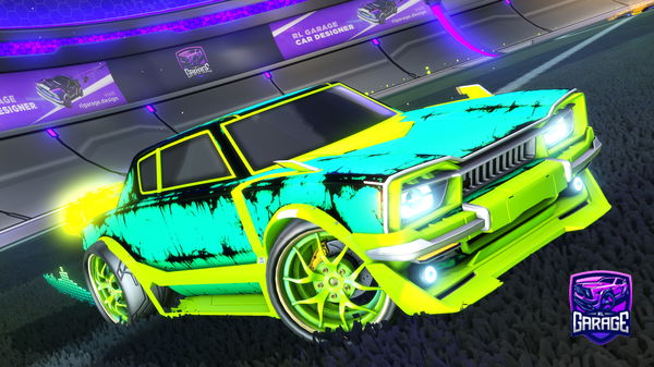A Rocket League car design from ZekieSneaky