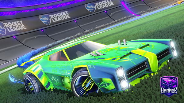 A Rocket League car design from FLOBBYTHESALTY