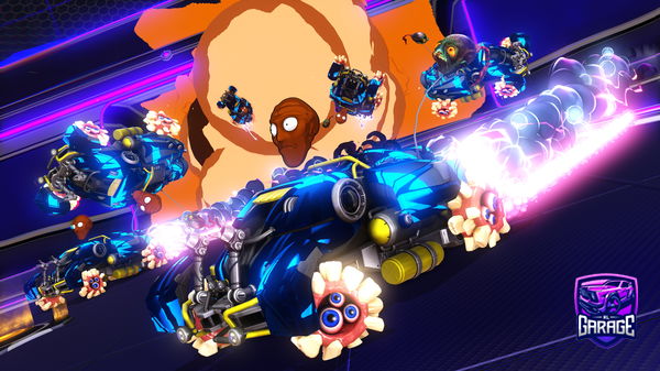 A Rocket League car design from zefos