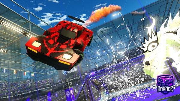 A Rocket League car design from spookyonIsd