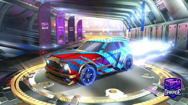 A Rocket League car design from MESSI_THEKING