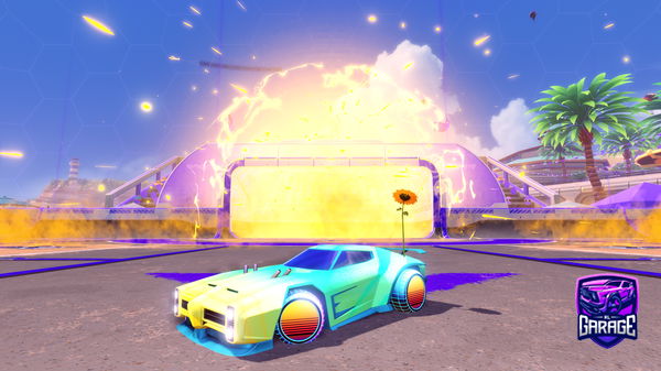 A Rocket League car design from Mitoka_on60FPS